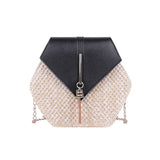 Weiyinxing Mulit Style Straw+leather Handbag Women Summer Rattan Bag Handmade Woven Beach Circle Bohemia Shoulder Bag New Fashion