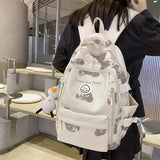 Weiyinxing Large Female Cute College Backpack Girl Travel Book Backpack Nylon Fashion Ladies Leisure Bag Women Laptop Men School Bags