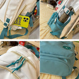 weiyinxing Student Ladies Cute Backpack Large Women Female Harajuku School Bags Book Kawaii Backpack Nylon Girl Trendy Bag Fashion