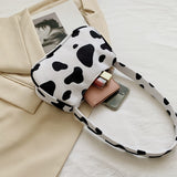 weiyinxing Pattern Print Canvas Shoulder Underarm Bag Vintage Ladies Small Purse Handbags Casual All-match Fashion Women Square Bags