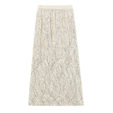 Weiyinxing Sequin Skirt Women Summer Casual High Waist Gentle Package Hip Long Straight Skirts Sexy Party Skirts Korean N712