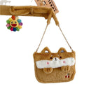 Weiyinxing Funny Small Bag Women New Cartoon Frog Messenger Bag Plush Doll Student Cute Girl ShoulderBag