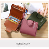 Weiyinxing Women Wallets 2023 New Luxury Brand Red Black Small Mini Coin Purse Hasp Card Holder Lady Wallet Zipper Female Leather Buckle