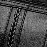 Weiyinxing Casual Female Bag Soft PU Leather Shoulder High-quality Multi-pocket Shoulder Bag Solid Color Ladies Crossbody Bag
