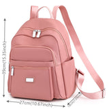 Weiyinxing Women's Nylon Backpack Fashion Trend Travel Rucksack Large Capacity Schoolbag Handbag Lady Simplicity Leisure Both Shoulder Bags