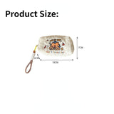 Weiyinxing Ladies Polyester Fabrics Cartoon Embroidery Clutchbag for Girls Cute Pattern Makeup Cosmetic Bag Student Pen Bags