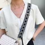 Weiyinxing Women Crossbody Bag Straps Fashion Handbag Wide Belt Shoulder Replacement Adjustable Strap Bag Part Accessories