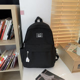 weiyinxing New Waterproof Nylon Women Backpack Female Solid Color Portable Travel Bag Teenage Girl Kawaii Schoolbag Korean Bookbag