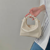 Weiyinxing Handle Women Small Clutch Handbags Fashion Chain Female Shoulder Messenger Bag Solid Color Ladies Hobos Tote Purse Bag