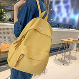 Weiyinxing Large Waterproof Nylon Women Backpack Men Travel Bag Backpacks Schoolbag for Teenage Girls Boys Solid Color Bookbag Mochila