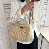 Weiyinxing Fashion Summer Straw Crossbody Bag Women Beach Holiday Shopping Woven Shoulder Handbag Messenger Purses korean bag