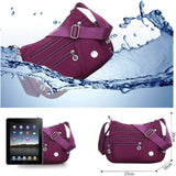 Weiyinxing Shoulder Messenger Bag Women Fashion Waterproof Nylon Oxford Crossbody Bag High Quality Messenger Handbags Travel Wallet