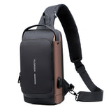 Weiyinxing Men Sling Backpack Cross Body Shoulder Chest Bag Anti-theft Travel Motorcycle Rider Waterproof Oxford Male Messenger Men's Bags