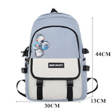 weiyinxing Fashion Lovers Backpack Travel Mochila Women Cute Waterproof Set Bag Rucksack Teens Bookbag for Boys Girls Schoolbag