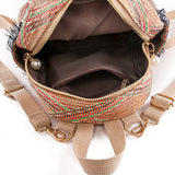 Weiyinxing Fashion New Straw Braided Ethnic Style Hand-woven Personalized Diagonal Backpack