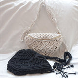 Weiyinxing Women Waist Bag Cotton Woven Outdoor Wallet Summer New Wild Personality Fashion Handbag for 2023