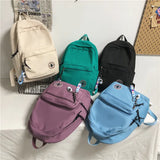 Weiyinxing Casual Nylon Women Backpack College Student Backpack Teenage Girls School Bags Large Capacity Waterproof Travel Rucksack