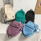 weiyinxing Casual Nylon Women Backpack College Student Backpack Teenage Girls School Bags Large Capacity Waterproof Travel Rucksack