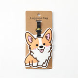 Weiyinxing Accessories Luggage Tag Creative Corgi &Cat Suitcase Fashion Style Silicon Portable Travel Tag Label ID Addres Holder