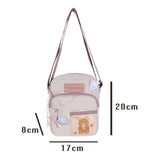 Weiyinxing 2023 New Small Bag Japanese S Cute Student Messenger Bag Shoulder Bag to Send Bear Pendant Pure Soft Girl