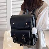 weiyinxing Quality PU Leather Backpacks For Women Luxury Designer Fashion Girls School Bags Large Casual Travel One Shoulder Backpack