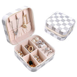 Weiyinxing Organizer Display Travel Jewelry Boxes Case Portable Locket Necklace Jewelry Box Leather Storage Earring Ring Holder