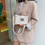 Weiyinxing Red Small Women 2023 New Simple And Versatile One-Shoulder Messenger Handbag Fashion Casual Box Bag