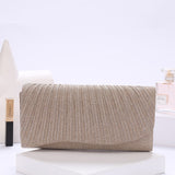Weiyinxing Women Evening Clutch Bag Female Crystal Day Clutch Wedding Purse Party Banquet Black Gold Silver Clutches Bag Sequin Shoulder