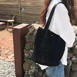 Weiyinxing Summer New Korean Mori Lace Beautiful One Shoulder Handbag Ladies Large Capacity Bucket Shopping Bag fashion bags