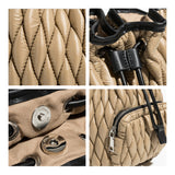 weiyinxing Nylon Quilted Buckets Bag Designer Padded Women Handbags Luxury Down Cotton Shoulder Crossbody Bags Casual Small Purses