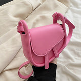 Weiyinxing Mini Saddle Bag for Women 2023 High Quality PU Leather Shoulder Bag New Luxury Designer Small Female Crossbody Bag Brand