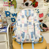 weiyinxing New Cartoon Printing Waterproof Nylon Women Backpack Female Multiple Pockets Travel Bag Girls Large Capacity Schoolbag