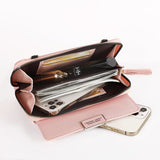 weiyinxing Women Shoulder Strap Bag Multifunction Long Wallet Fashion Tassel HandBag Hasp Card Holder Ladies Small Crossbody Cell Phone Bag