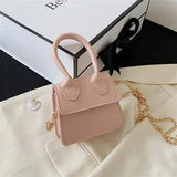 Weiyinxing Small Square bag 2023 Fashion New Quality PU Leather Women's Handbag Crocodile pattern Chain Shoulder Messenger Bags