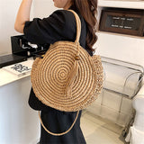 Weiyinxing Straw Women's Summer Bag 2023 Luxury Designer Female Handbags Trendy Beach Bag Casual Knitting Lady Shoulder Bag Purses