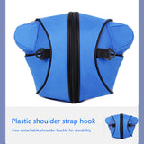 Weiyinxing Soccer Carrying Bag Portable Round Shaped Volleyball Storage Pouch Elastic Removable Shoulder Strap Hook for Outdoor Sports