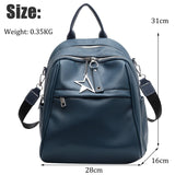 weiyinxing Fashion Women Backpack Luxury Soft Leather Backpacks Female School Bags for Teenage Girls Designer Casual Mochila Feminina