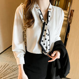 Weiyinxing Sleeve Blouse Women White Chiffon Blouse Shirt Tops Women Blusas Mujer De Moda 2023 Blouses Shirts Tops Blusa Camisas F360