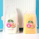 Weiyinxing L Cloth Bag Waterproof Drawstring Bags for Packing Kids Girls String Bag for Replaceable Shoes Storage Cute Pouch Rope Bag