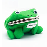 Weiyinxing Adorable Anime Frog Wallet Coin Purse Key Chain Cute Plush Frog Cartoon Cosplay Purse for Women Bag Accessories