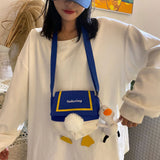 Weiyinxing Canvas Small Bag Mini Messenger Bag Women Harajuku Crossbody Bag Wild Student Girl Phone Key Shoulder Bag Female