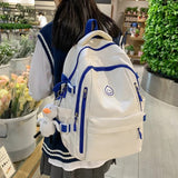 Weiyinxing Large Female Cute College Backpack Girl Travel Book Backpack Nylon Fashion Ladies Leisure Bag Women Laptop Men School Bags