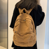 weiyinxing Solid Bookbag Backpack Cool Female College Schoolbag Rucksack Fashion Girls Student Trendy Travel Bag Kawaii Mochila