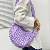 weiyinxing hobos puffy crossbody bags for women designer nylon ruched quilted lady shoulder bag small tote female purses 2023