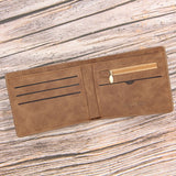 Weiyinxing Men Wallet Soft PU Leather Bifold Zipper Card Holder Wallet Male Casual Zipper Small Handbags Card Storage