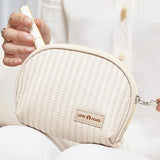 Weiyinxing Girl Leather Makeup Bag Women Cosmetic Bag Outdoor Waterproof Toiletries Organizer Female Beauty Bags Makeup Organizer