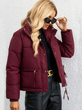 Weiyinxing Women Short Parkas Jackets Autumn Winter 2023 Casual Pockets Thicken Outwear  Female Casual Warm Snow Coat Cotton Padded Coats