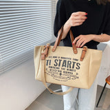 Weiyinxing Large Capacity Canvas Tote Bag For Women Luxury Designer Handbag Purse Ladies Crossbody Shoulder Bags Shopping Bucket Bag