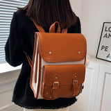 weiyinxing Quality PU Leather Backpacks For Women Luxury Designer Fashion Girls School Bags Large Casual Travel One Shoulder Backpack