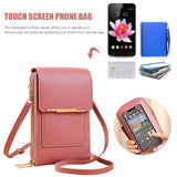 Weiyinxing Leather Female Shoulder Bag Double Zipper Women Messenger Bag Portable with Card Slot Smooth Phone Case for Shopping Trip
